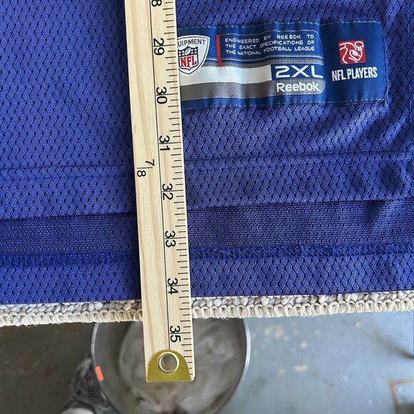 Vintage Eli Manning New York Giants Blue Jersey Men’s XXL Reebok NFL On Field - Picture 10 of 12